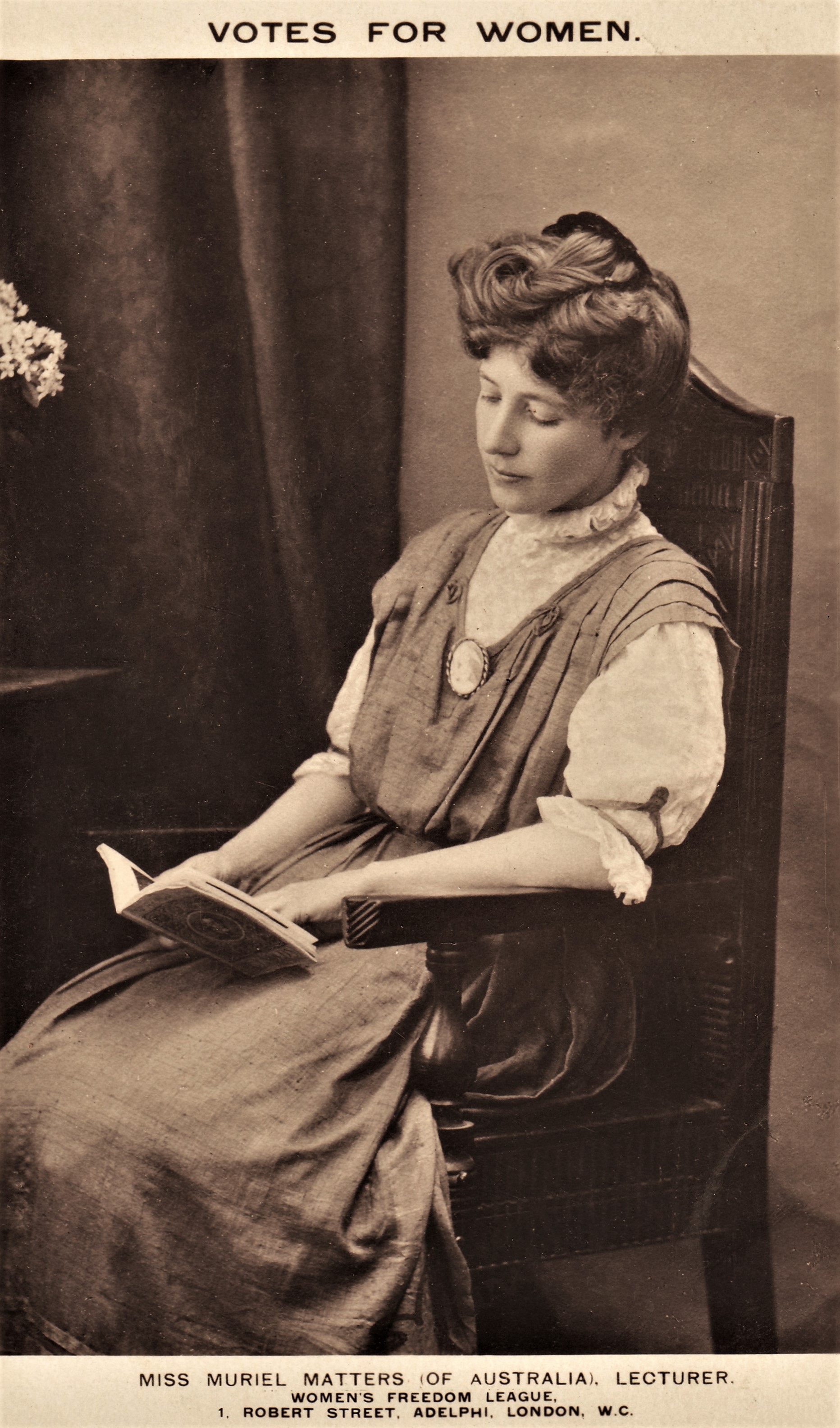 Portrait of Muriel Matters, London 1905